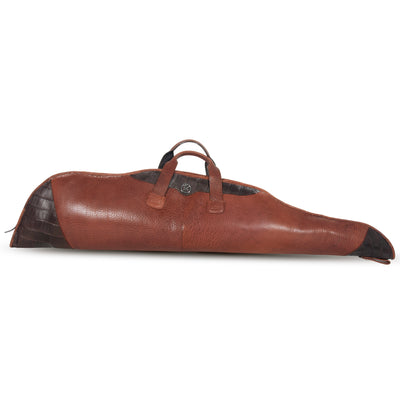 scoped rifle case leather