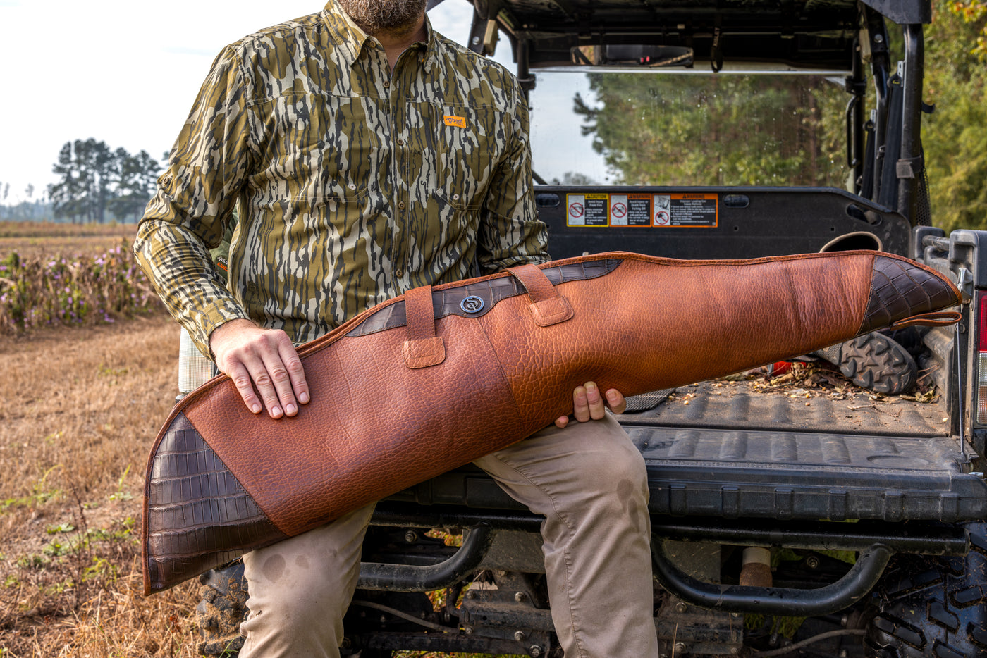 Large Leather Rifle Case