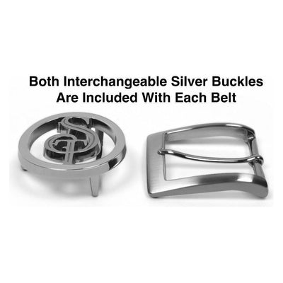 silver belt buckle