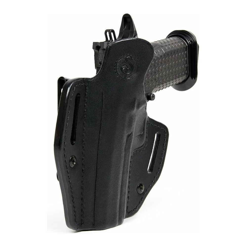 black leather conceal carry holster