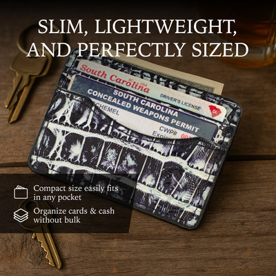 mens crocodile wallet