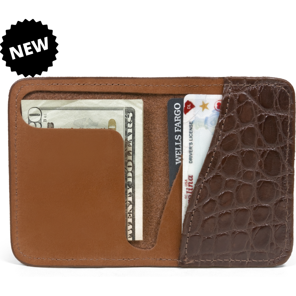 Alligator front pocket wallet