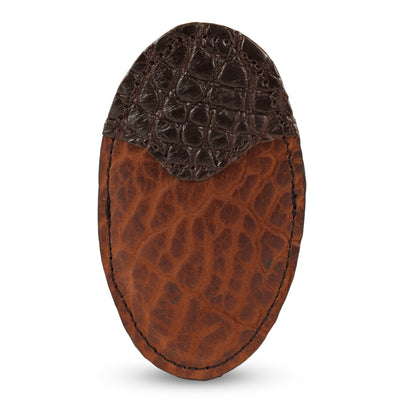 bison leather cigar cutter case
