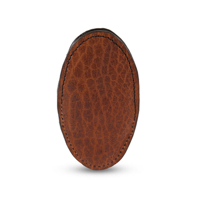 brown leather cigar cutter case