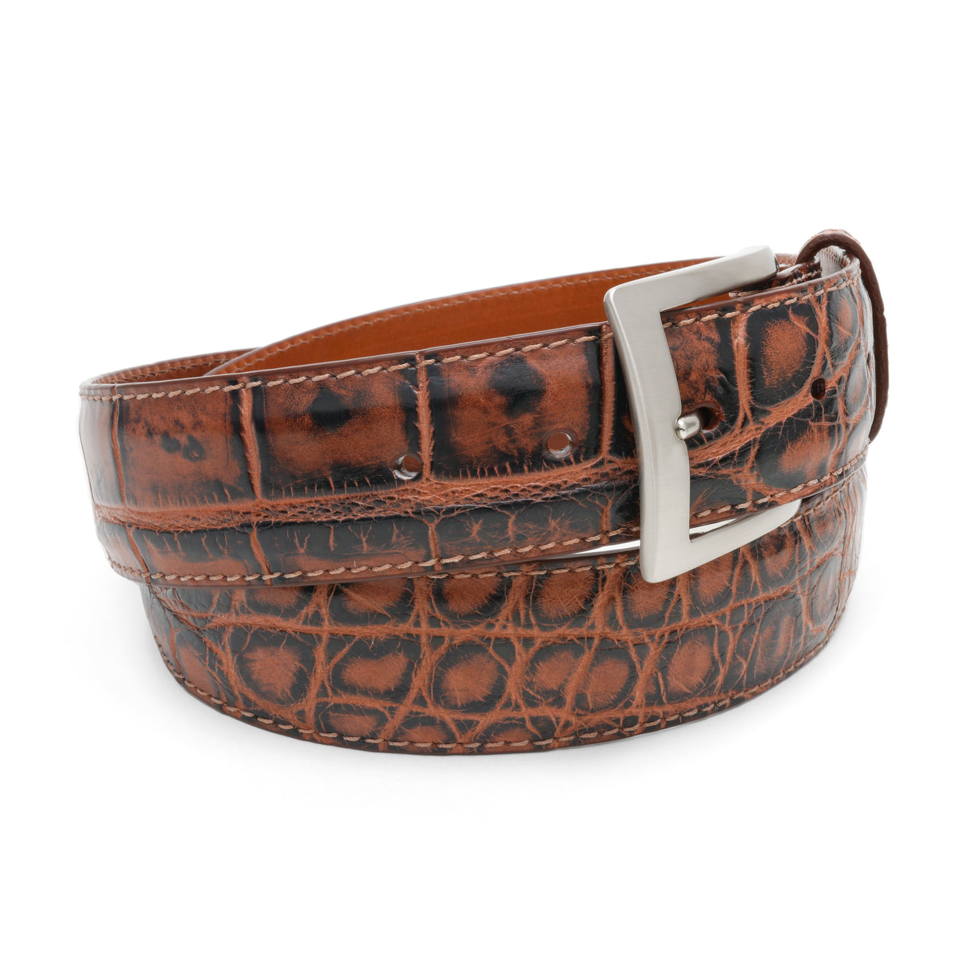 genuine mens alligator belt