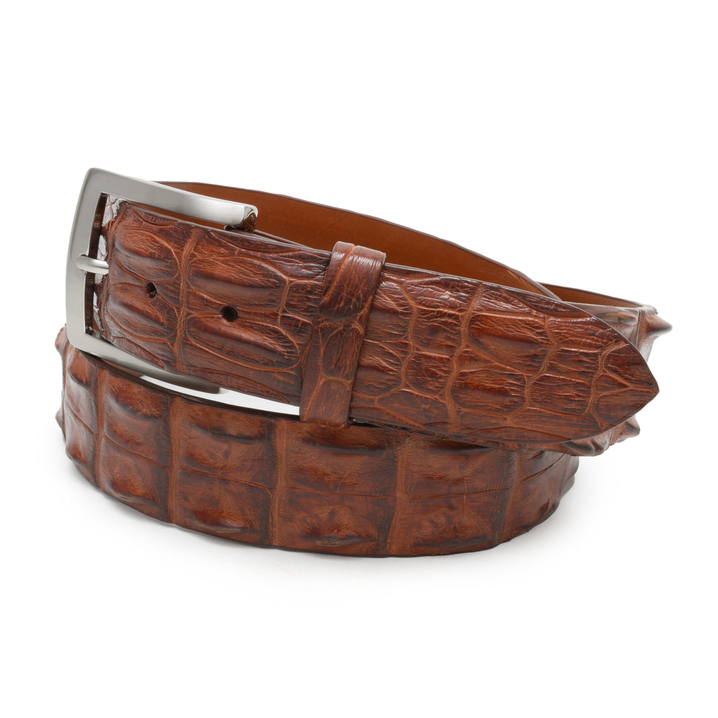 Mens Hornback Crocodile Belt