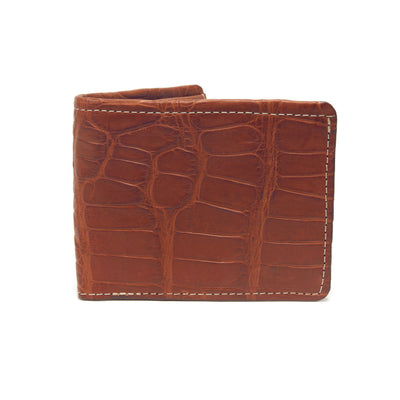 Cognac Alligator Bifold