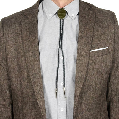 Green Alliator Bolo Tie