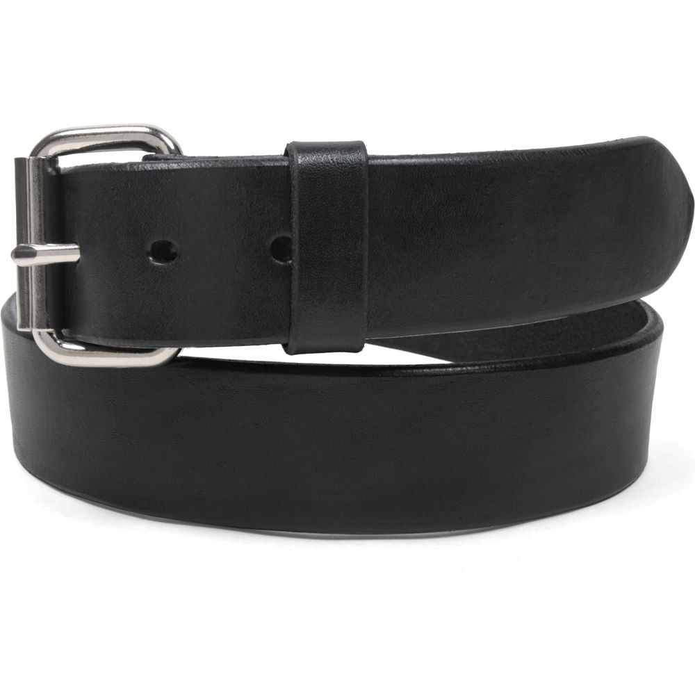 mens black leather belt