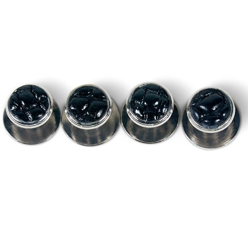 Black Alligator Tuxedo Studs