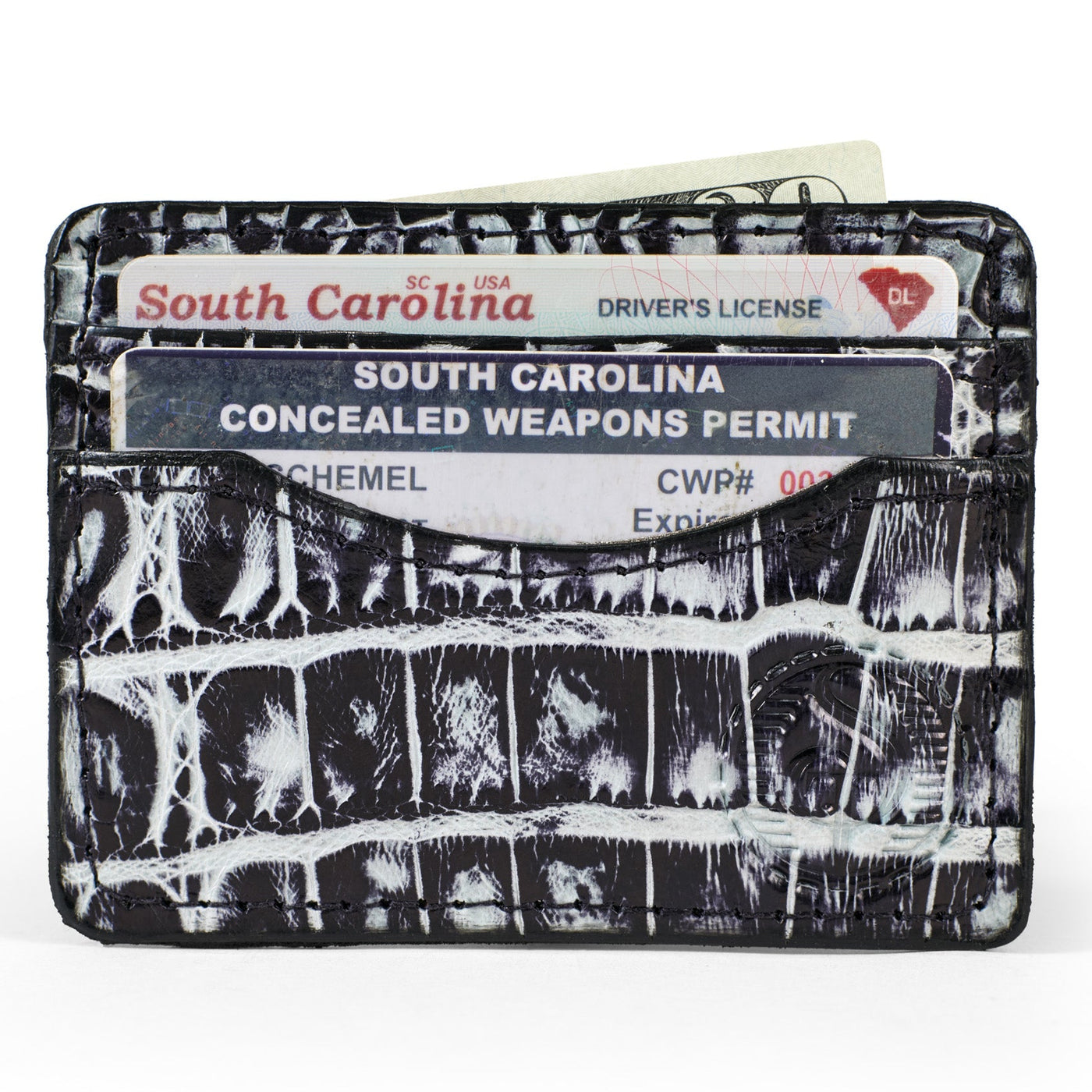 Crocodile Skin Card Holder