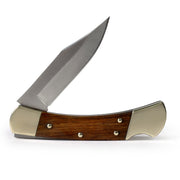 Pocket knife with wood handle