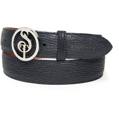 black shark skin belt