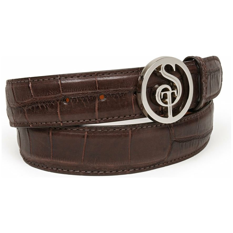 Brown Hornback Crocodile Belt | The Southern Trapper