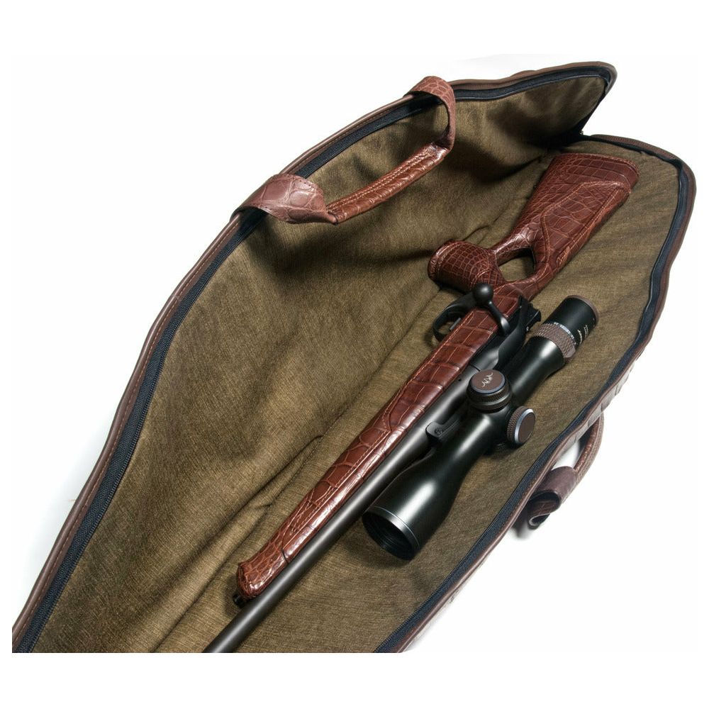Custom leather rifle case