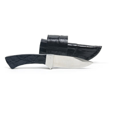 Crocodile skin knife and sheath