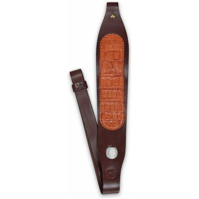 Light brown alligator leather rifle sling