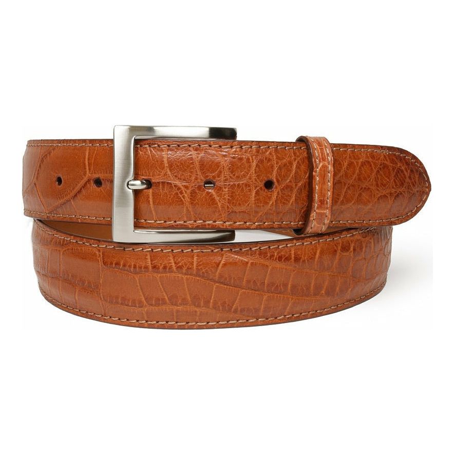 light brown alligator belt