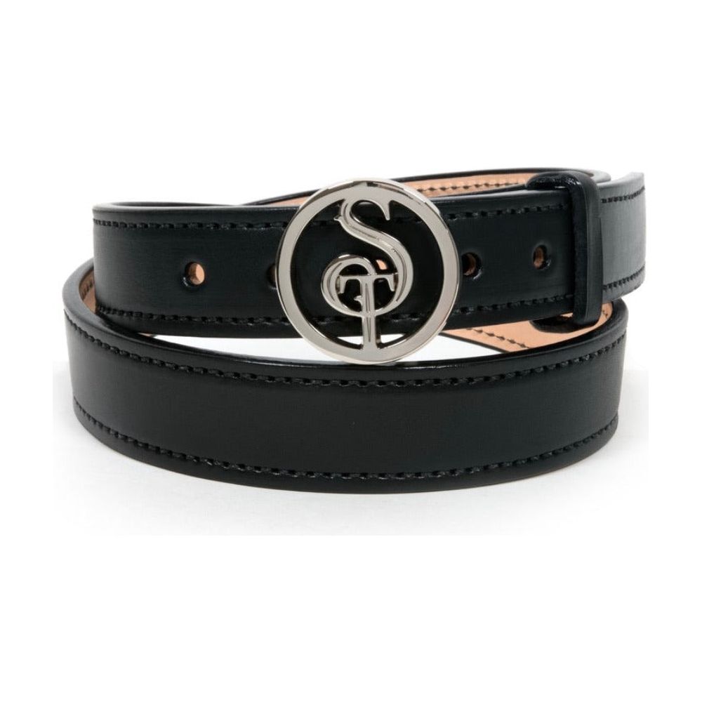 Black Cowhide Gun Belt