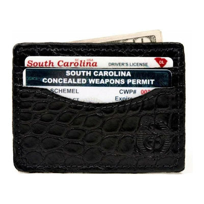 black alligator wallet