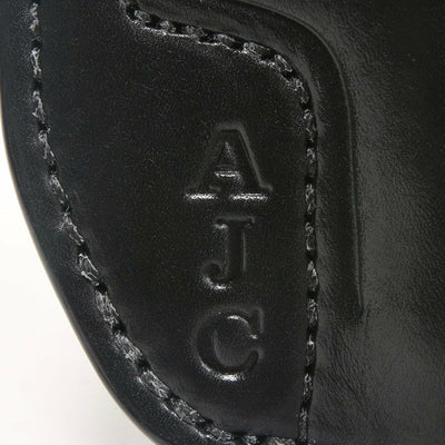 custom black leather holster