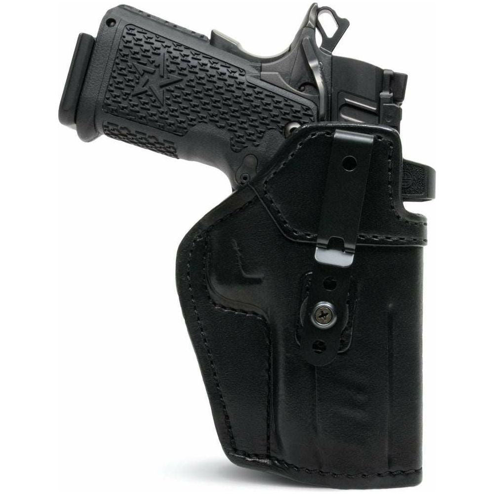 Black leather IWB Holster