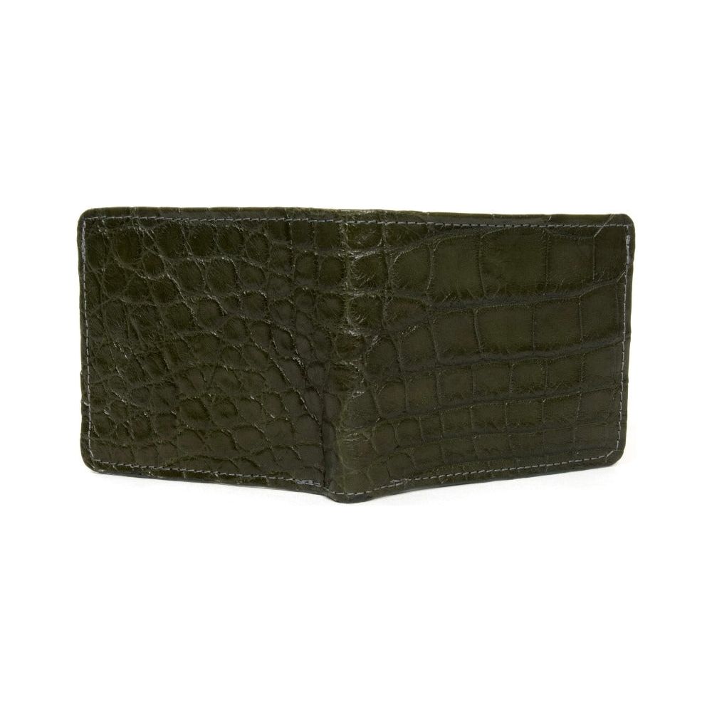 Mens Alligator Bifold Wallet