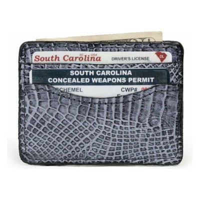 alligator skin wallet slim front pocket wallet
