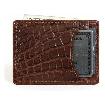 Chocolate brown alligator wallet