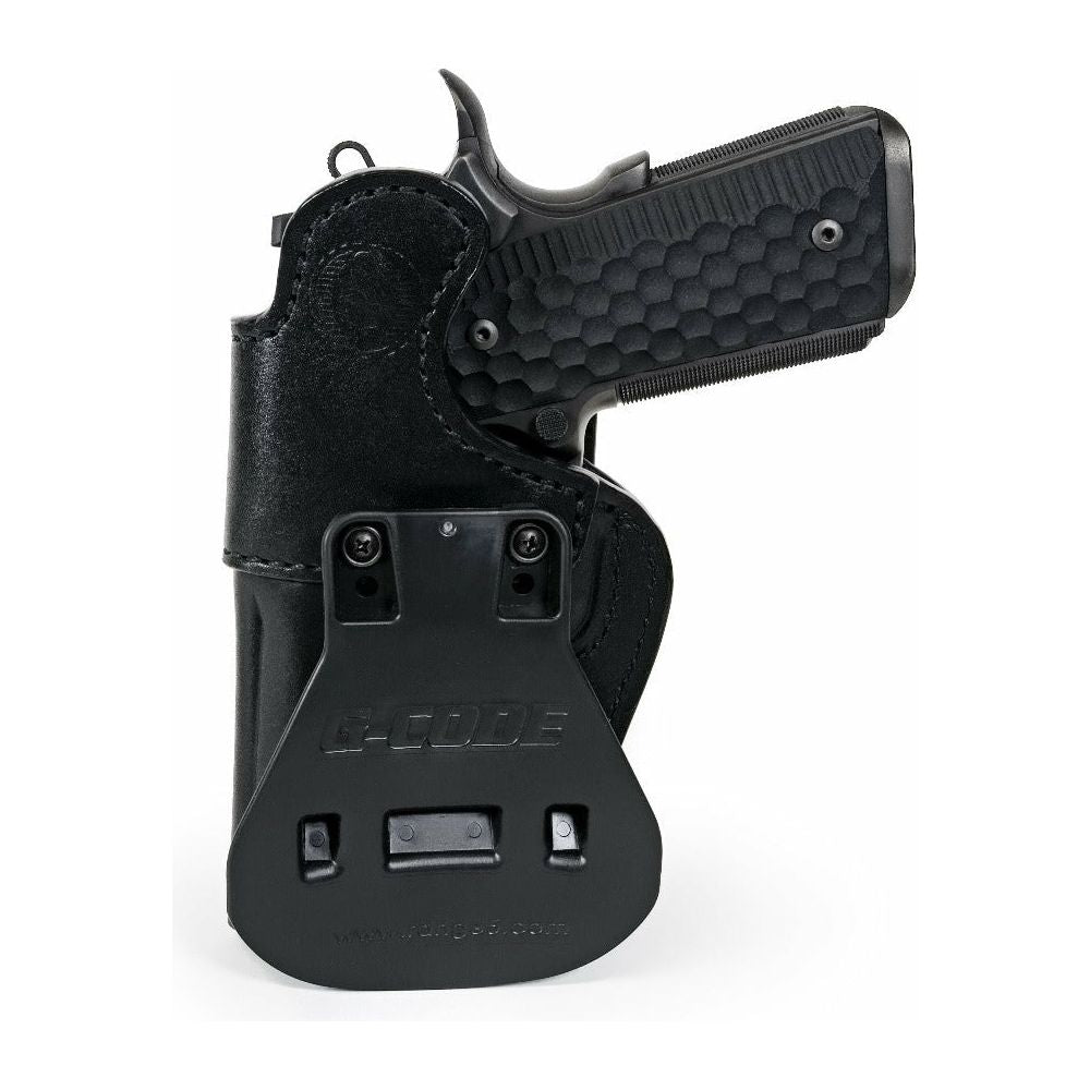 Leather paddle holster for 1911