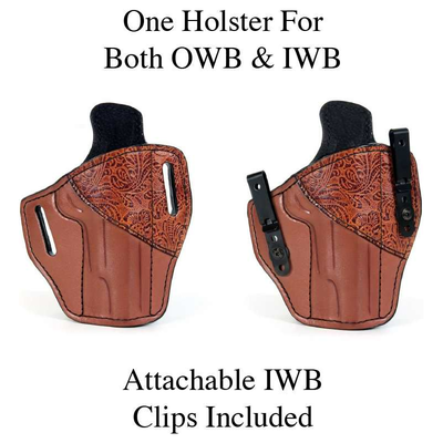 Adjustable leather holster
