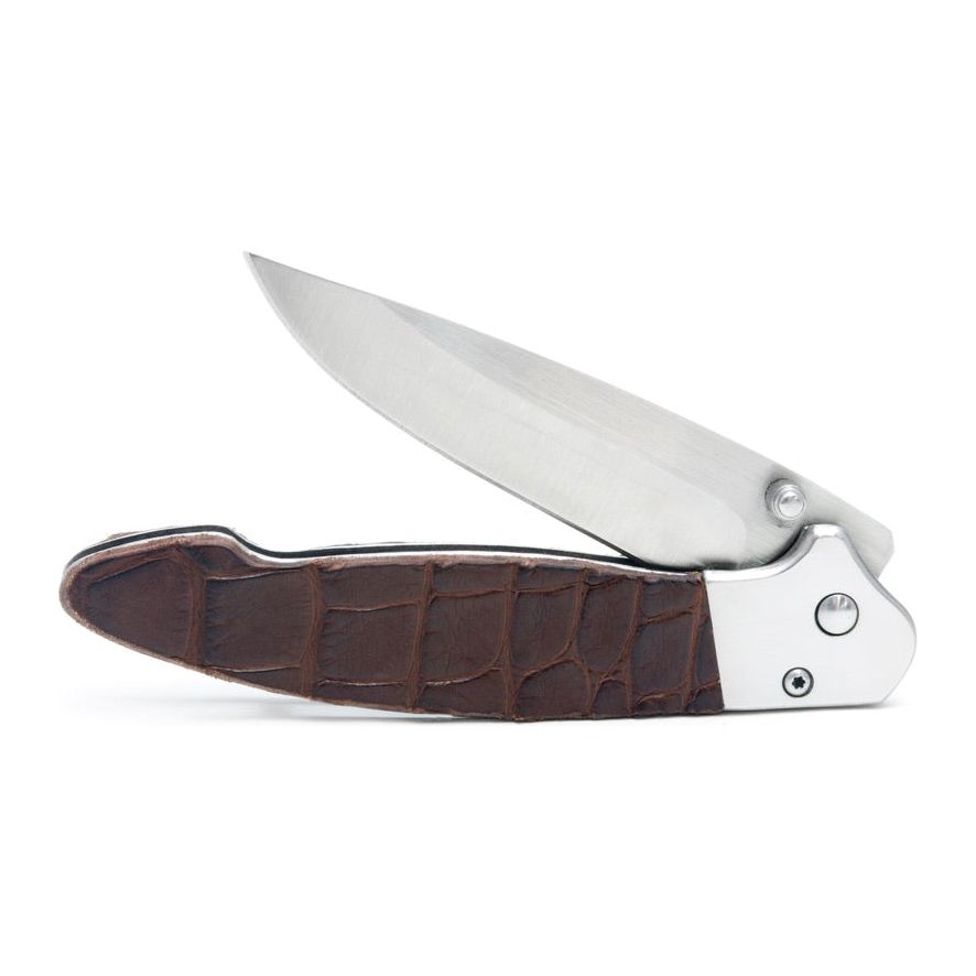 Midsize Alligator Skin Pocket Knife