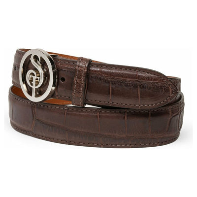 chocolate alligator belt