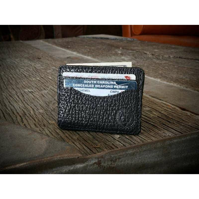 black shark skin wallet