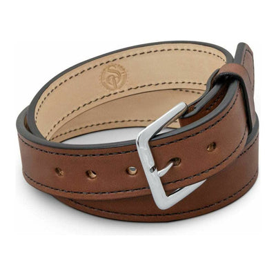 Brown cowhide gun belt