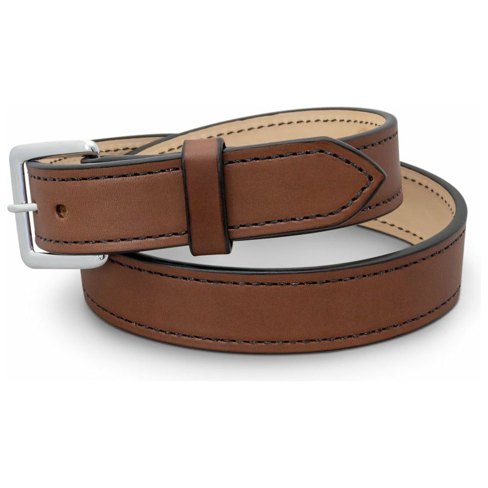 Brown leather gun belt