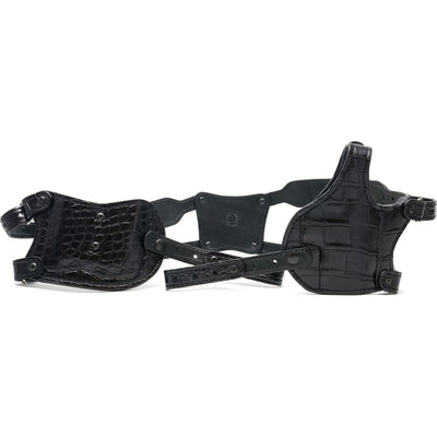custom shoulder holster made from alligator