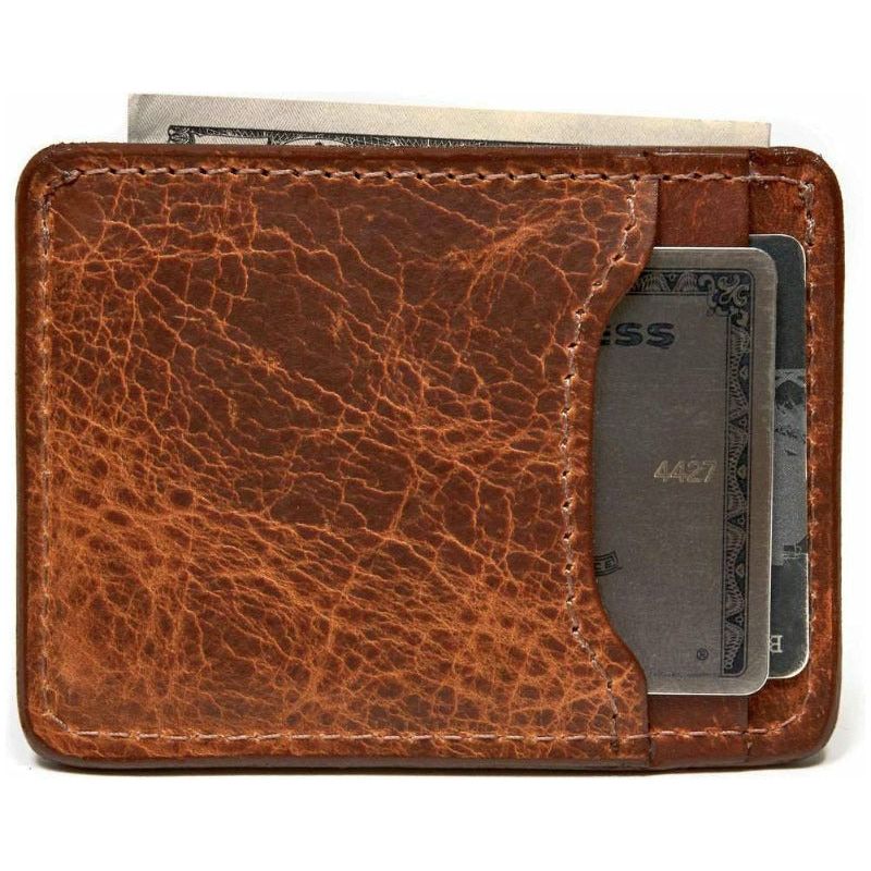 leather card holder buffalo leather