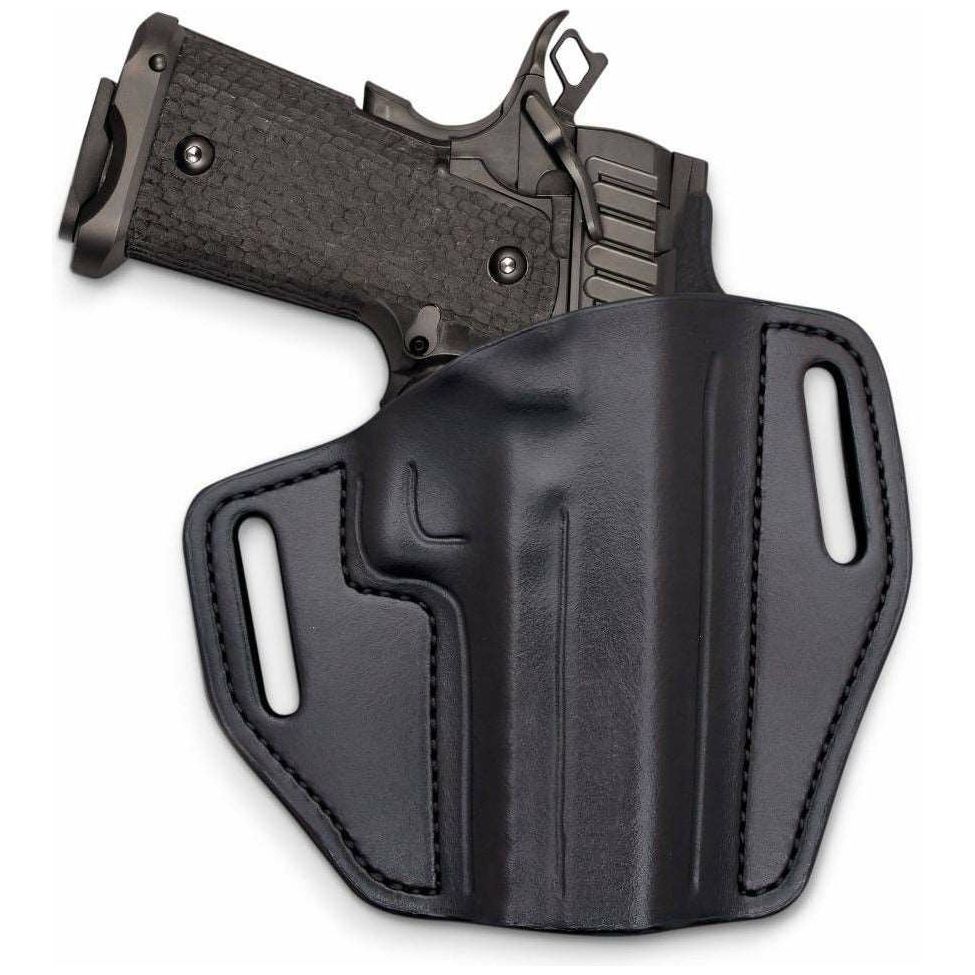 black leather holster