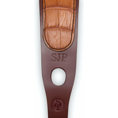 Personalized leather rifle sling