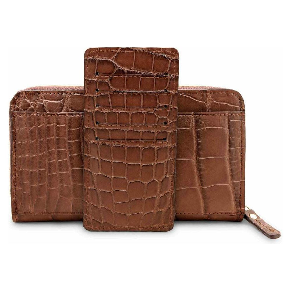 Alligator clutch wallet for women