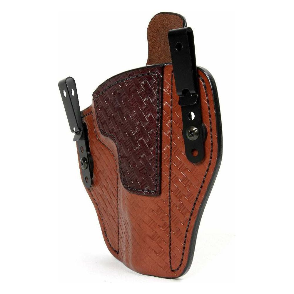 Basket Weave Leather Open Top Belt Holster for Colt Ruger Springfield  Armory 1911 45 Acp 